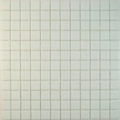 White Glossy Anti Slip 1x1 Glass Tile