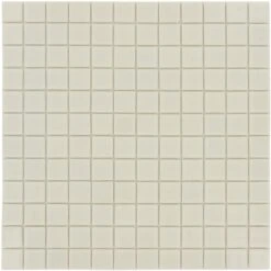 White Glossy 1x1 Glass Tile