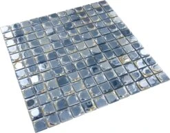 Aura Dark Blue 1x1 Glossy And Iridescent Glass Tile 7 Aura Dark Blue 1x1 Glossy And Iridescent Glass Tile -Oasistile Store absolut glass vidrepur aura dark blue 1 x 1 glossy iridescent glass tile auradarkblue 29685064302786