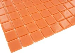 Orange 1x1 Glossy Glass Tile -Oasistile Store absolut glass vidrepur orange 1 x 1 glossy glass tile 093802m 29656193466562