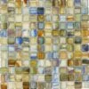 Blue 1x1 Glossy And Iridescent Glass Tile 1 Blue 1x1 Glossy And Iridescent Glass Tile -Oasistile Store botanical glass blue 1 x 1 glossy and iridescent glass tile oasis tile 29655195844802