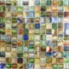 Multicolor Green 1x1 Glossy Glass Tile -Oasistile Store botanical glass hirsch 1 x 1 green glass square tile glossy j00247 13923199352906