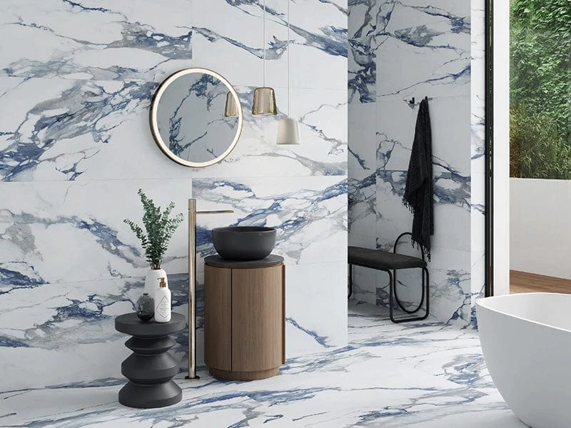 Blue Gem 12x24 Polished Porcelain Tile 6 Blue Gem 12x24 Polished Porcelain Tile - Image 4