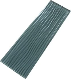 Eclipse Grey Wave 4x12 Glossy Glass Subway Tile 13 Eclipse Grey Wave 4x12 Glossy Glass Subway Tile -Oasistile Store euro glass 4 x 12 grey glass subway tile glossy c06 w 40982574825666