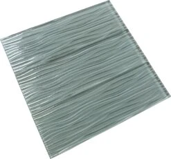 Gray Sky Wave 4x12 Glossy Glass Subway Tile 11 Gray Sky Wave 4x12 Glossy Glass Subway Tile -Oasistile Store euro glass 4 x 12 grey glass subway tile glossy c07 w 29770743906498