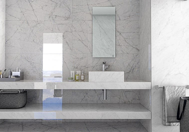 Atlantis White 24x48 Polished Porcelain Tile 4 Atlantis White 24x48 Polished Porcelain Tile - Image 2