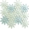 Blue Pearl Flower Glass Tile -Oasistile Store euro glass blue pearl flower glass tile oasis tile 37031818592450