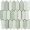 Decko Modern Paquin Grey Elongated Hexagon Tile -Oasistile Store euro glass decko modern paquin grey elongated hexagon tile dek3508 34854158991554