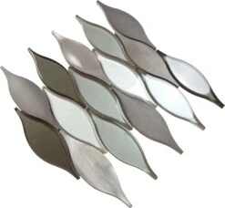 Velvet Truffle Unique Shape Silver Brown Glass And Metal Tile 8 Velvet Truffle Unique Shape Silver Brown Glass And Metal Tile -Oasistile Store euro glass elegant glossy glass tile great for bathrooms oasis tile 29699547332802