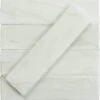 Elegant Swirl Porcelain Cloud White 3x12 Glossy Glass Subway Tile 1 Elegant Swirl Porcelain Cloud White 3x12 Glossy Glass Subway Tile -Oasistile Store euro glass elegant swirl porcelain cloud white 3 x 12 glossy glass subway pool tile els635 14743423057994