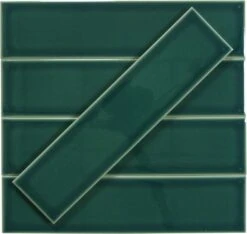 Evermore Forest Green 3x12 Glossy Porcelain Tile