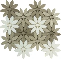 Fresh Bouquet Taupe Stone Tile