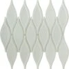 Marshmallow White Unique Shape Glossy And Frosted Glass Tile 2 Marshmallow White Unique Shape Glossy And Frosted Glass Tile -Oasistile Store euro glass marshmallow white glossy and frosted glass tile oasis tile 11337881223226