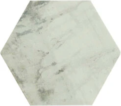 Princeton Glaze Linen Fresh White Glossy And Matte Hexagon Porcelain Tile