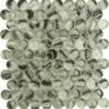 Spheres Artik Blend Grey Penny Round Glossy Glass Tile 2 Spheres Artik Blend Grey Penny Round Glossy Glass Tile -Oasistile Store euro glass spheres artik blend grey penny round glossy glass tile srs3804 33200321560770
