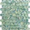 Spheres World Splash Aqua Penny Round Glossy Glass Tile -Oasistile Store euro glass spheres world splash aqua penny round glossy glass tile srs3802 33200274866370