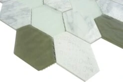 Anthracite Geo Hexagon Glass And Stone Tile 8 Anthracite Geo Hexagon Glass And Stone Tile -Oasistile Store horizon tile buy anthracite geo hexagon glass stone tile 37374005149890