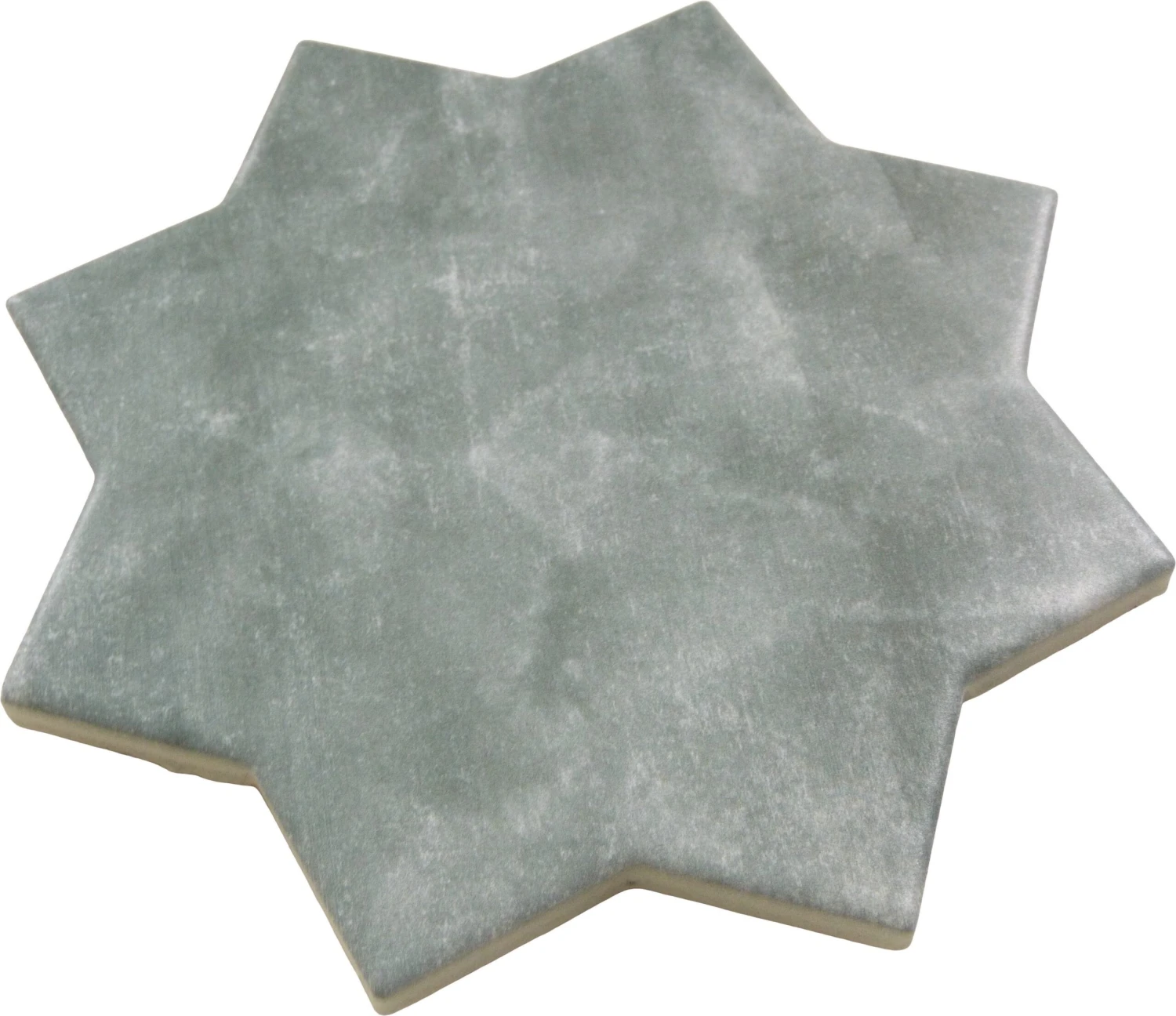 Moorish Grey Star Ceramic Matte Tile 5 Moorish Grey Star Ceramic Matte Tile - Image 3