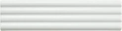 Ridge White Deco Matte 2x8 Ceramic Tile