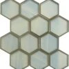 Yorkshire Mediterranean Breeze Blue 3x3 Hexagon Matte Glass Tile 1 Yorkshire Mediterranean Breeze Blue 3x3 Hexagon Matte Glass Tile -Oasistile Store matrix mosaics yorkshire mediterranean breeze blue 3 x 3 hexagon matte glass tile str 05 14922045587530