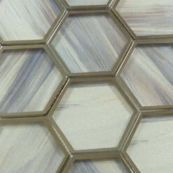 Yorkshire Rustic Taupe 3x3 Hexagon Matte Glass Tile -Oasistile Store matrix mosaics yorkshire rustic taupe 3 x 3 hexagon matte glass tile str 07 29777464885442