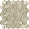 3D Stainless Steel 2x2 Hexagon Metal Tile -Oasistile Store millenium products buy 3d stainless steel 2 x2 hexagon metal tile oasis tile 11338086285370
