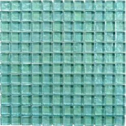Galaxie Turquoise 1x1 Iridescent Glossy Glass Tile