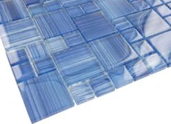 Watercolors Caribbean Blue Unique Shapes Glossy Glass Tile -Oasistile Store ocean pool mosaics artistry in mosaics watercolors caribbean blue unique shapes glossy glass pool tile gw8m2348b11 29688148197570