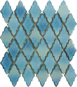 Arabian Mystic Blue Glossy Porcelain Tile