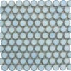 Cloud Blue Penny Round Glossy Porcelain Tile -Oasistile Store regency cloud blue penny round glossy porcelain tile oasis tile 39238019580098