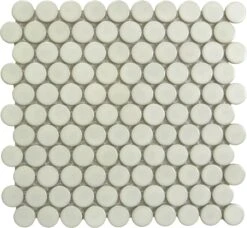 Cotton Penny Round Matte Porcelain Tile