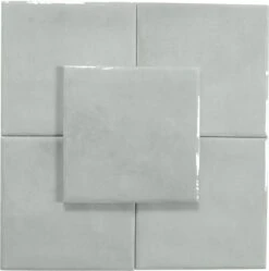 Maioliche Downpour Grey 6x6 Glossy Porcelain Tile