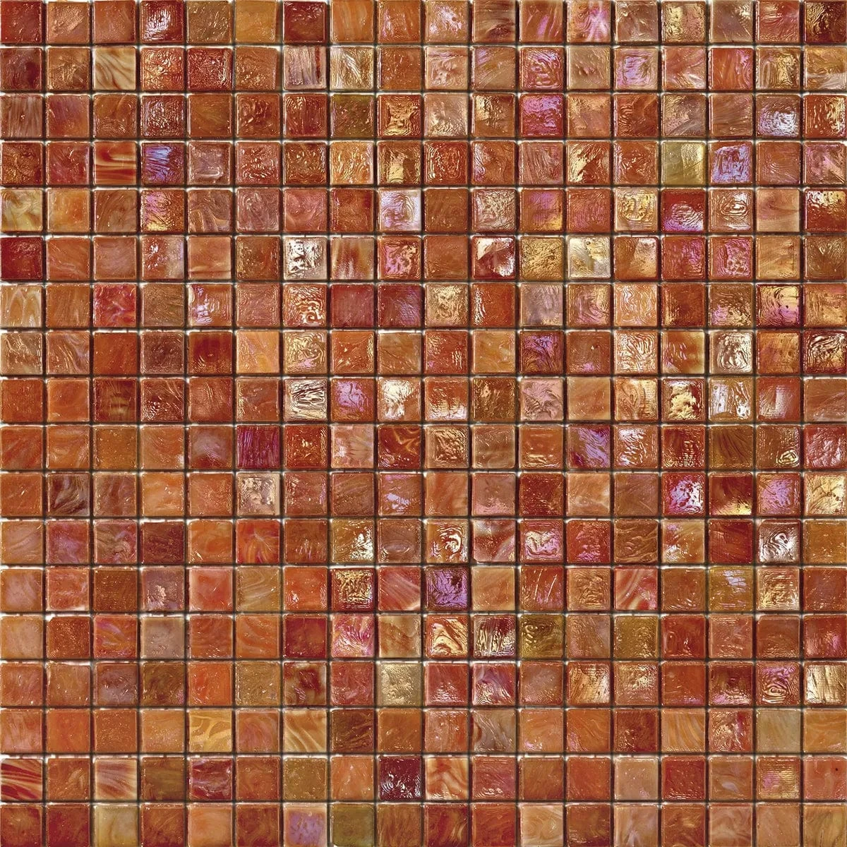 Iridium 5/8x5/8 Dahlia 4 Iridescent Glass Tile 3 Iridium 5/8x5/8 Dahlia 4 Iridescent Glass Tile