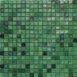 Murano Smalto 5/8x5/8 Emerald J Glass Tile
