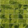 Leaf Green 2x2 Glossy Glass Tile 2 Leaf Green 2x2 Glossy Glass Tile -Oasistile Store tuscan glass 2 x 2 green glass square tile glossy sl2 34854166560962