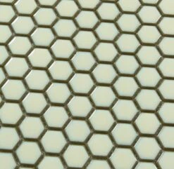 Creamy White Hexagon Glossy Porcelain Tile -Oasistile Store tuscan glass creamy white hexagon glossy porcelain tile japm201 28713548611778