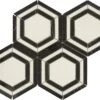 Yinyang Hexagon Black Marquina And Cream White Polished Stone Tile 1 Yinyang Hexagon Black Marquina And Cream White Polished Stone Tile -Oasistile Store tuscan glass yinyang hexagon blk marquina cream wht polished stone tile 29688486133954