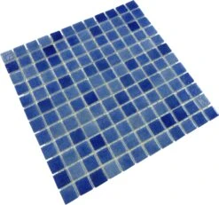 Azul Blue 7/8x7/8 Glossy Glass Tile 8 Azul Blue 7/8x7/8 Glossy Glass Tile -Oasistile Store universal glass designs 7 8 x 7 8 blue glass square tile glossy f3002 13577517695050