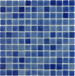 Azul Blue 7/8x7/8 Glossy Glass Tile