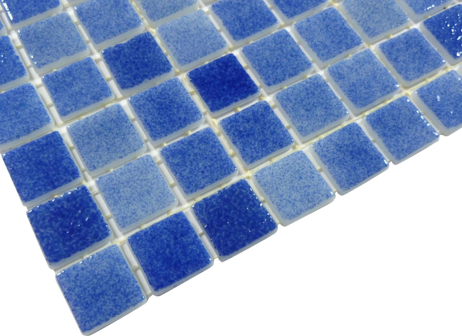 Azul Blue 7/8x7/8 Glossy Glass Tile 4 Azul Blue 7/8x7/8 Glossy Glass Tile - Image 2