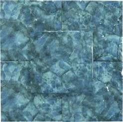Reef Relief Marino Blue 6x6 Glossy Porcelain Tile